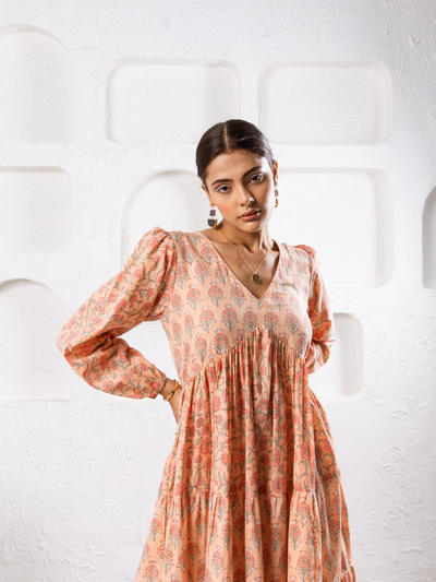 Jaypore Peach Dress