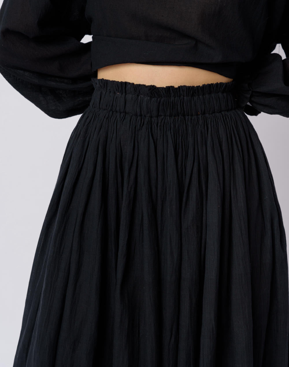 Classic black pull - on skirt - Black