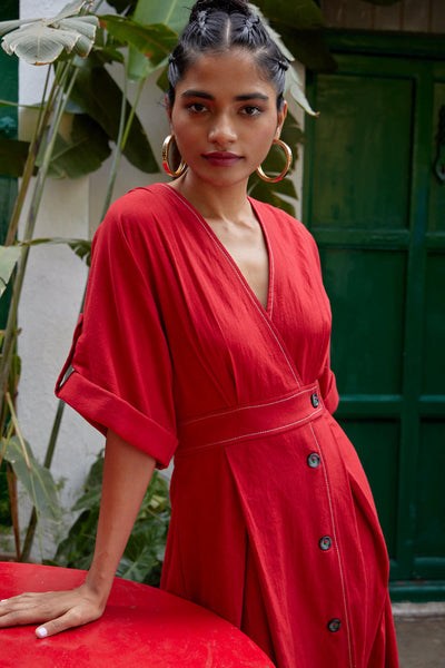 CAYENNE KHADI DRESS