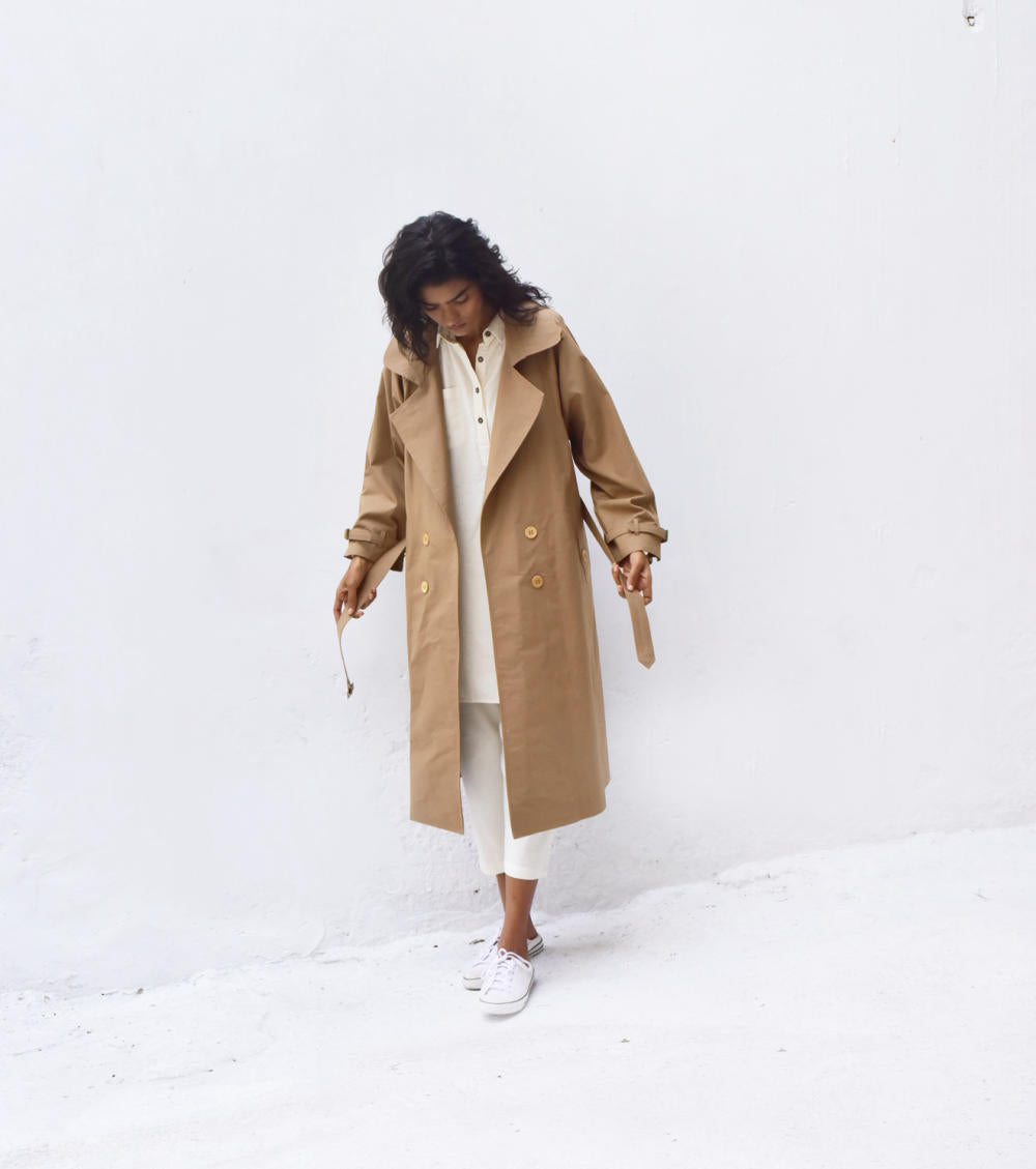 Heart Wood Trench Coat