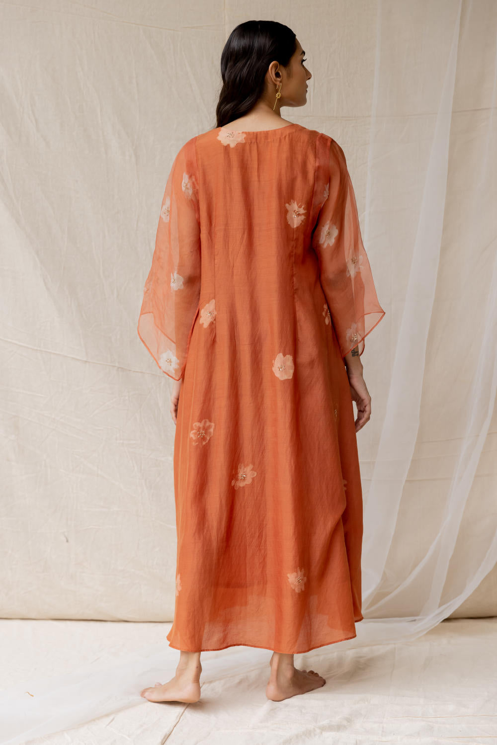 Dainty Daisy dress - rust