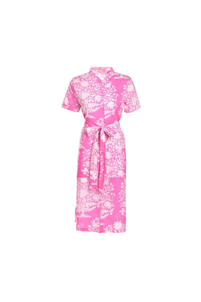 FUSCHIA PRINT DRESS