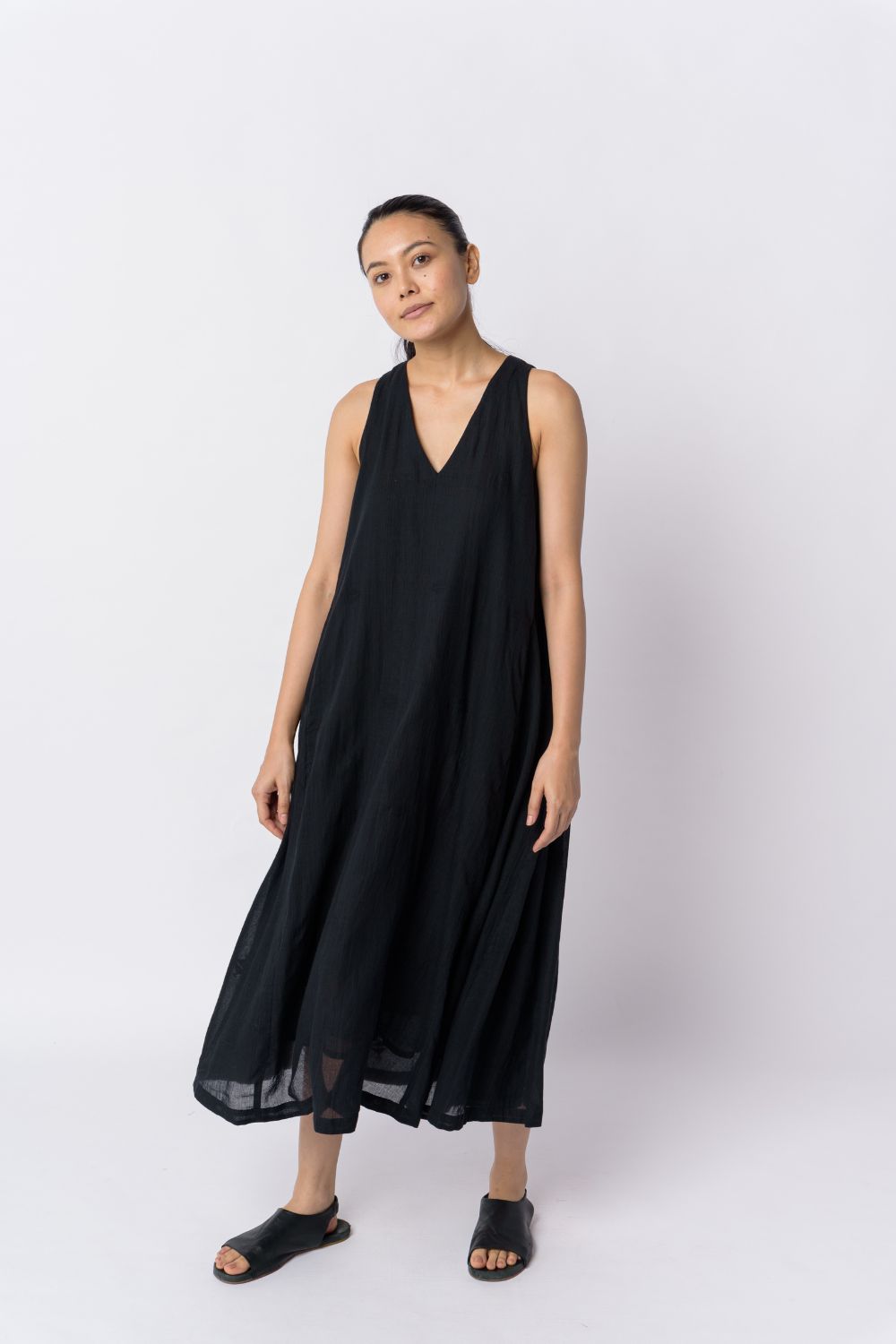 Black voluminous dress - Black