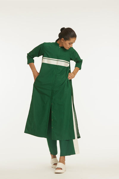 Back Pleat Jacket Co-ord Emerald Green Fashion THREE