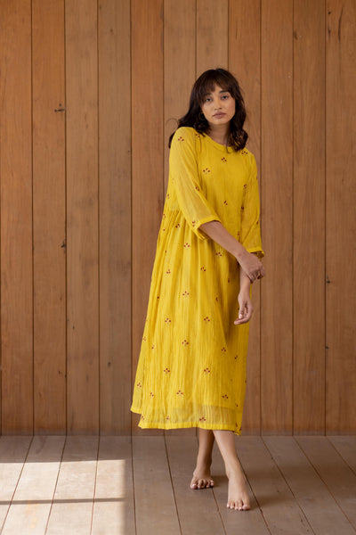 Ekra - Sunny Yellow Fashion Nirjara