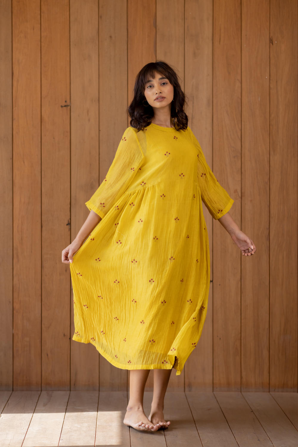 Ekra - Sunny Yellow Fashion Nirjara