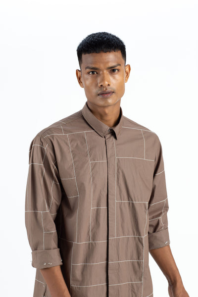 Embroidered Shirt Co-ord- Cedar Men THREE Men 