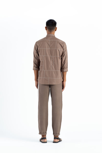 Embroidered Shirt Co-ord- Cedar Men THREE Men 