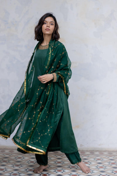 Emerald Padmini Jaal Odhani Fashion Nirjara