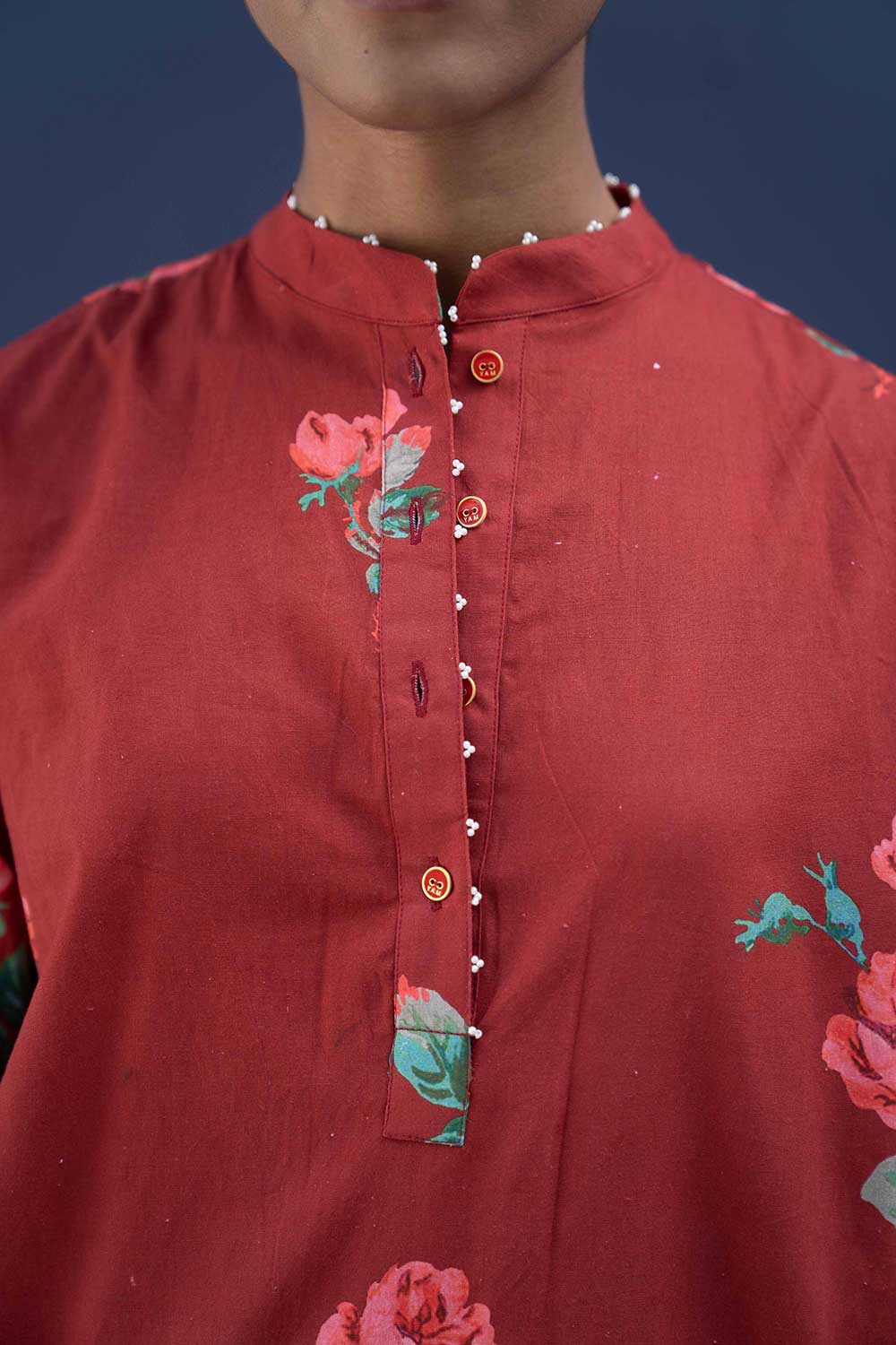 GULKAND RED KURTA SET Fashion Yam