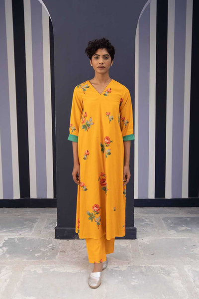 GULKAND YELLOW KURTA SET Fashion Yam