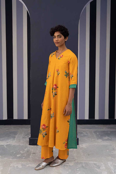 GULKAND YELLOW KURTA SET Fashion Yam