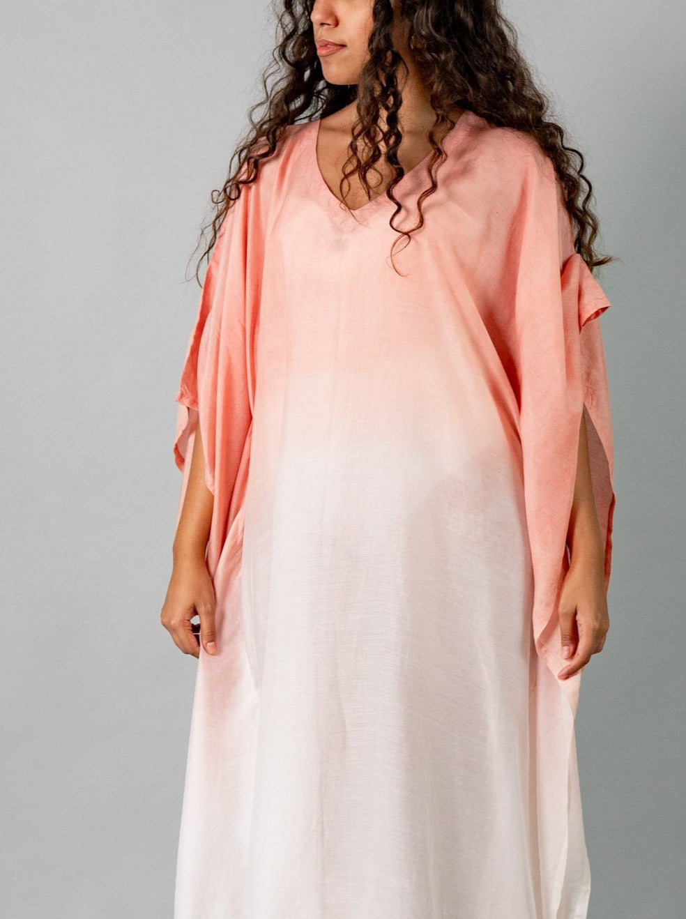 Ipanema Natural Dyed Pink Kaftan Canvas & Weaves