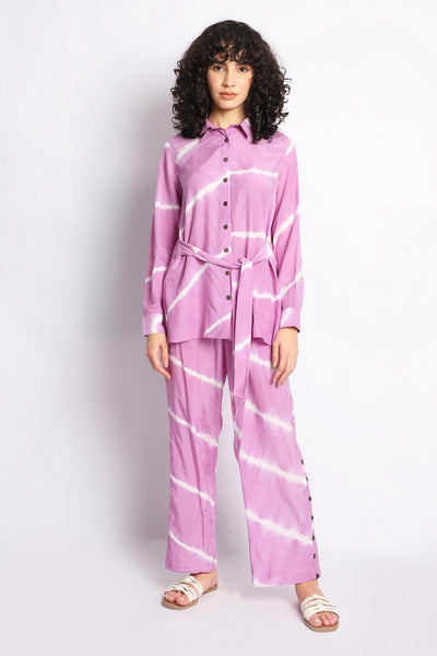 LILAC HAND DONE SHIBORI CO-ORD SET Fashion The Pot Plant