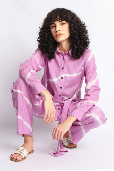 LILAC HAND DONE SHIBORI CO-ORD SET Fashion The Pot Plant