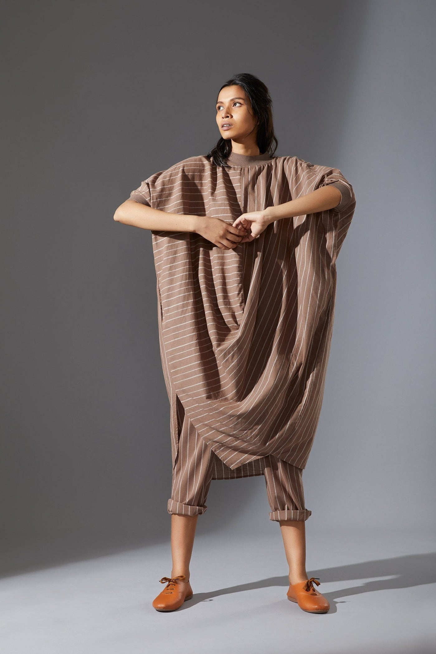 MATI COWL DRESS - AW BEIGE Fashion Mati