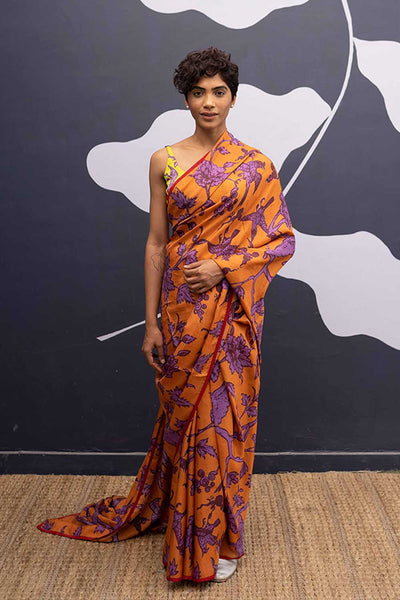 MAUI ORANGE SAREE Fashion Yam