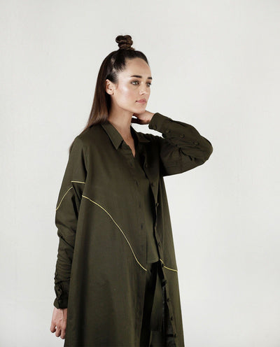 NOODLE WAVE OLIVE CO-ORD Fashion Rias