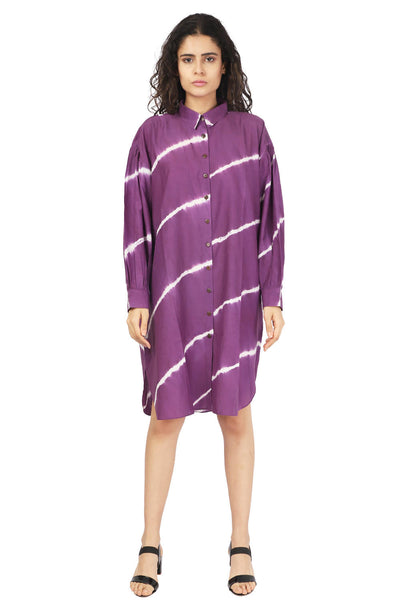 Purple Leheriya Kurta Fashion The Pot Plant