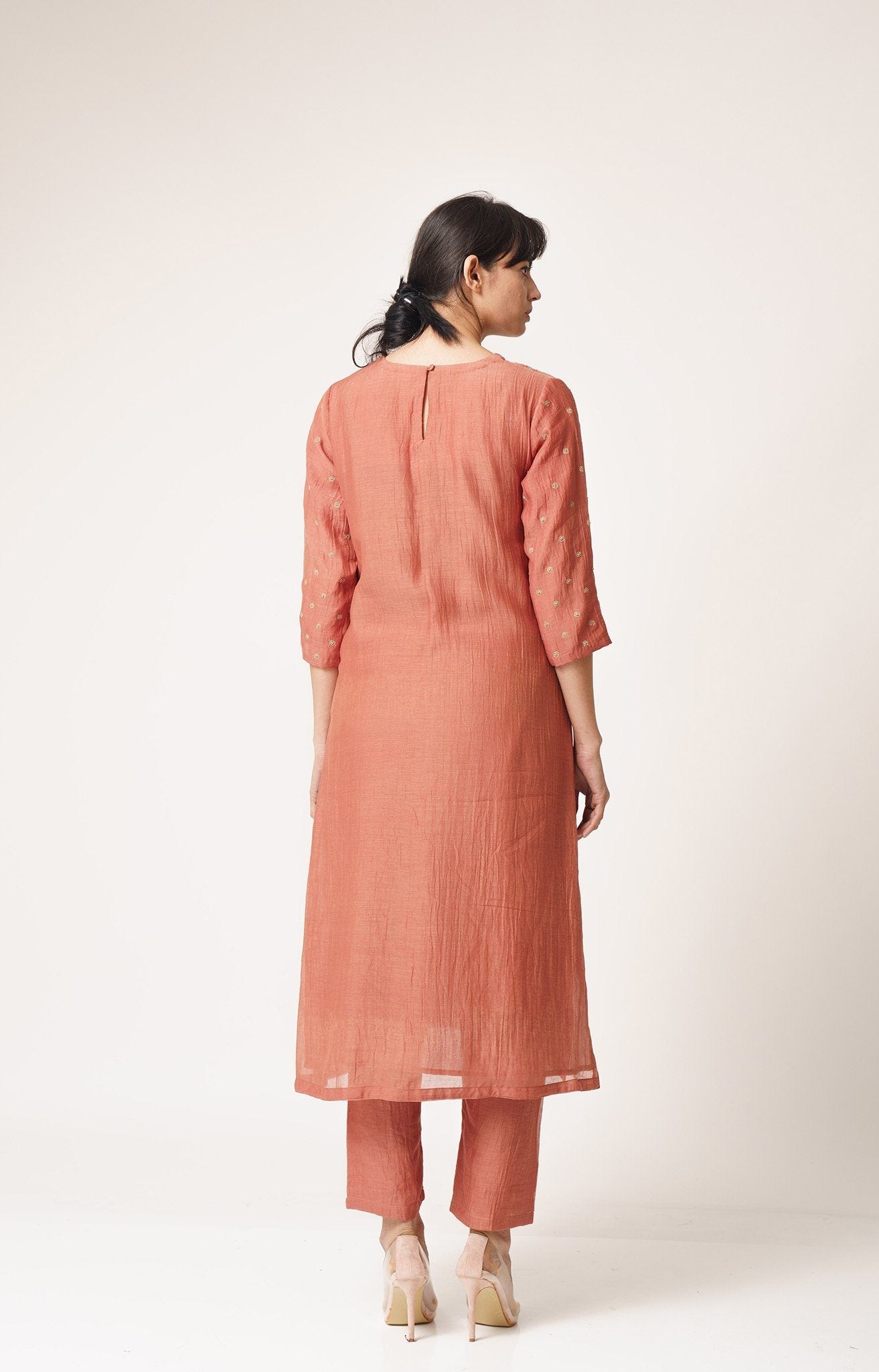 R-4 Kurta Set Old Rose Fashion DOT 