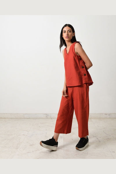 RUST KHADI CO-ORD Fashion Rias 