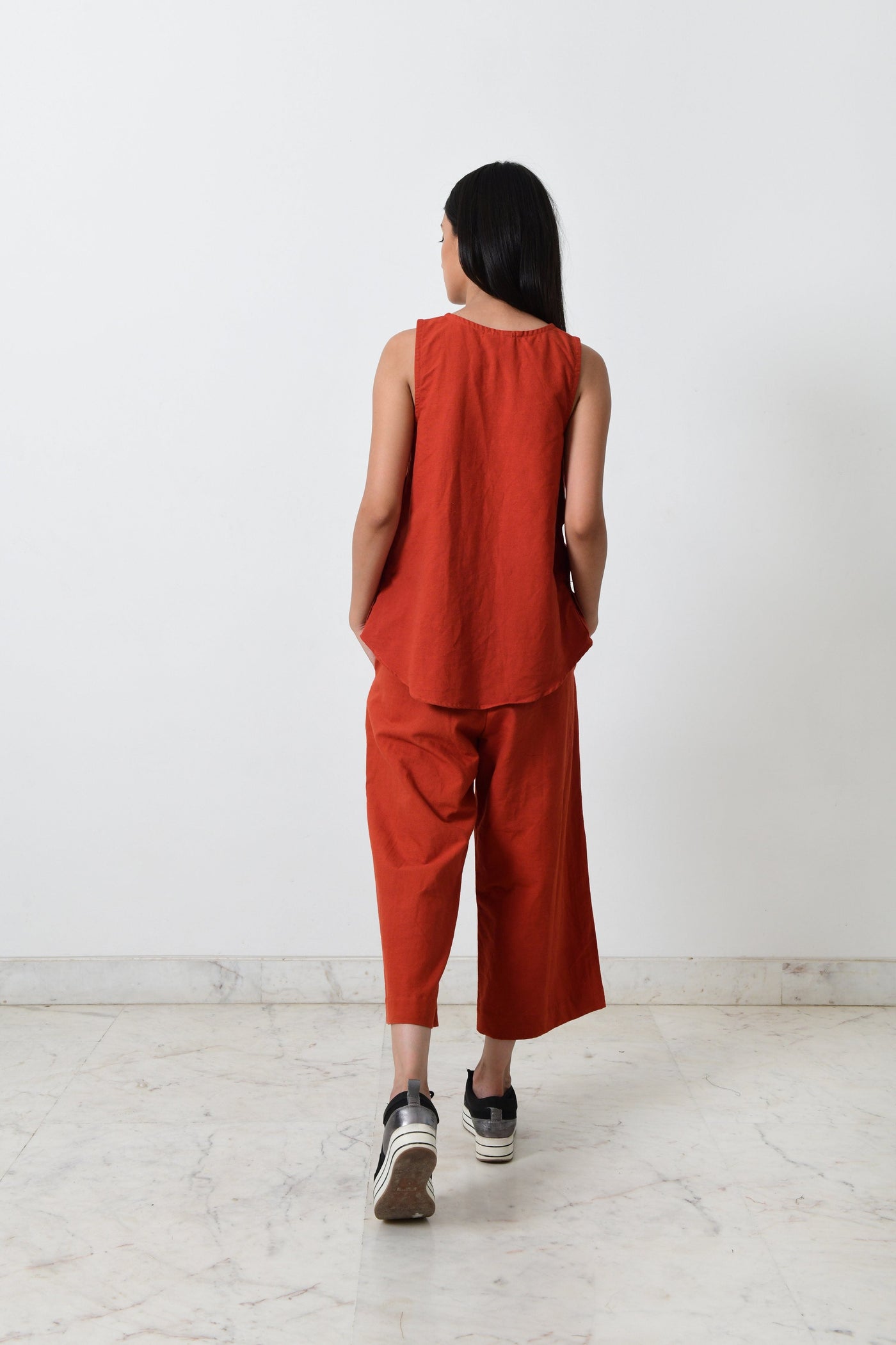 RUST KHADI CO-ORD Fashion Rias 