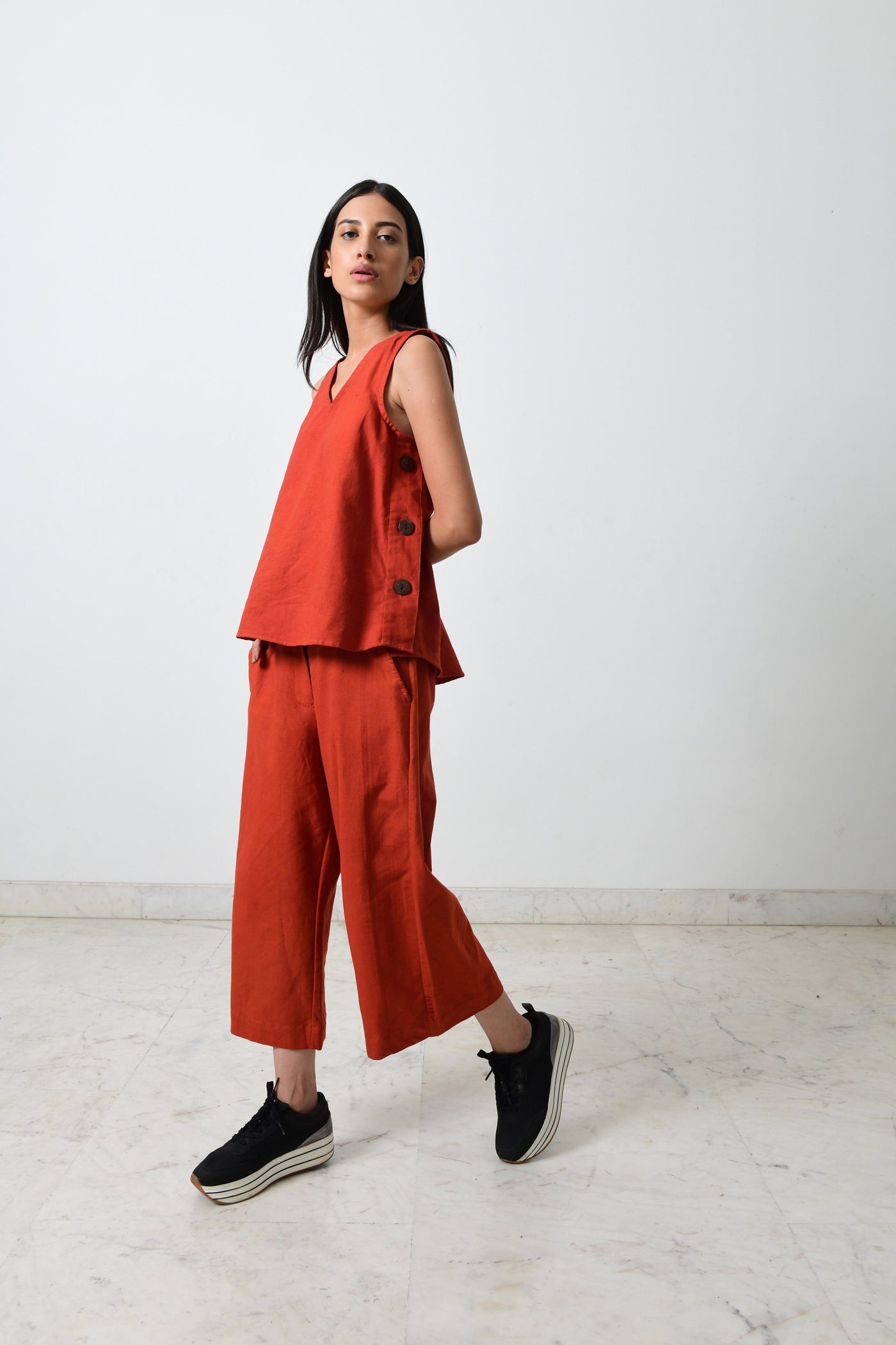 RUST KHADI CO-ORD Fashion Rias 