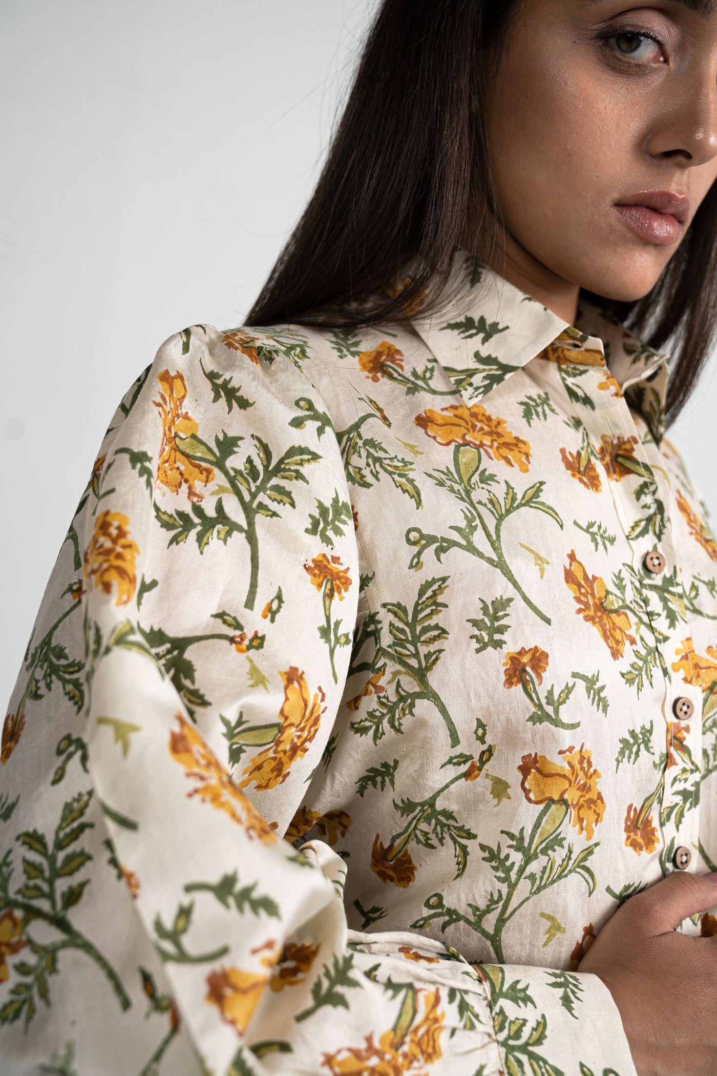 The Marigold Joy silk shirt Fashion SUI 